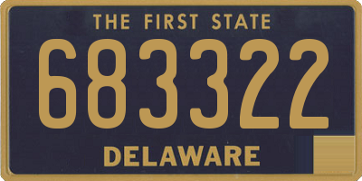 DE license plate 683322
