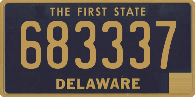 DE license plate 683337