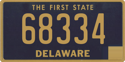 DE license plate 68334