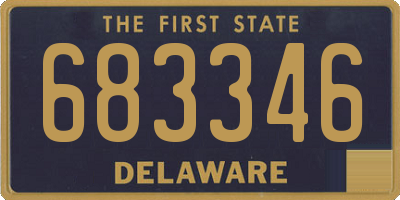 DE license plate 683346