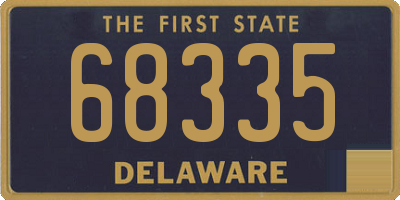 DE license plate 68335