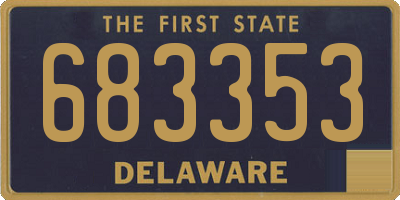 DE license plate 683353