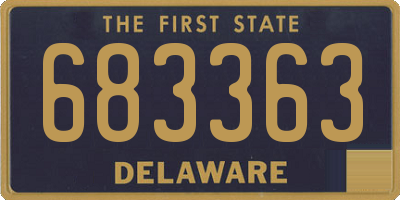 DE license plate 683363