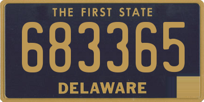DE license plate 683365