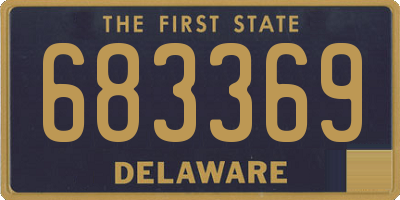 DE license plate 683369
