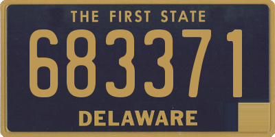DE license plate 683371