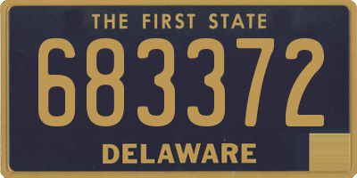 DE license plate 683372
