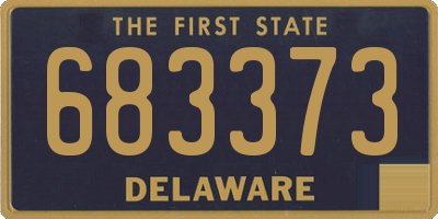 DE license plate 683373