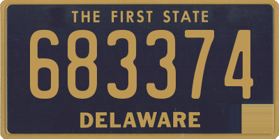 DE license plate 683374