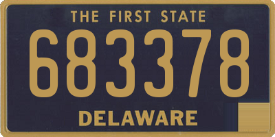 DE license plate 683378