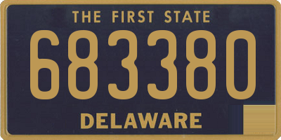 DE license plate 683380