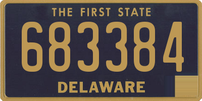 DE license plate 683384