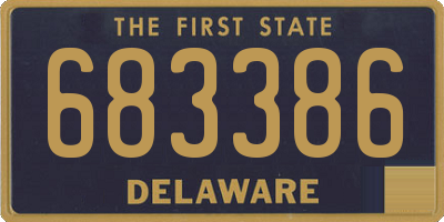DE license plate 683386
