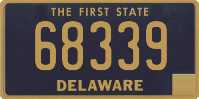 DE license plate 68339