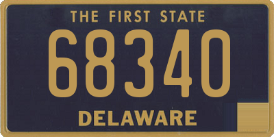 DE license plate 68340