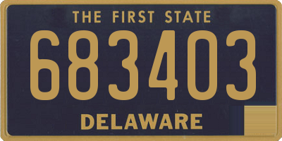 DE license plate 683403