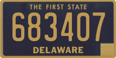 DE license plate 683407