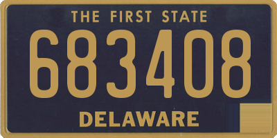 DE license plate 683408