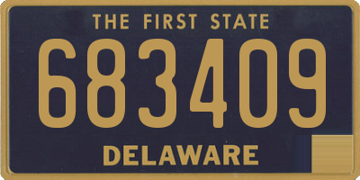 DE license plate 683409