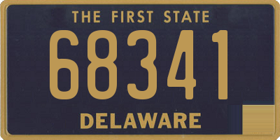 DE license plate 68341