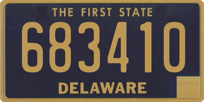 DE license plate 683410