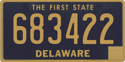 DE license plate 683422