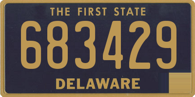 DE license plate 683429