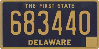 DE license plate 683440