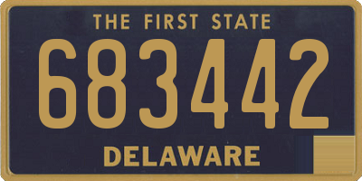 DE license plate 683442