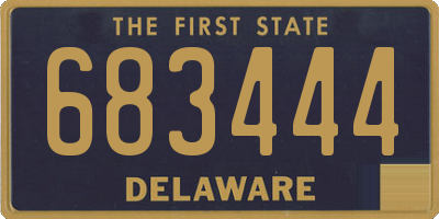 DE license plate 683444