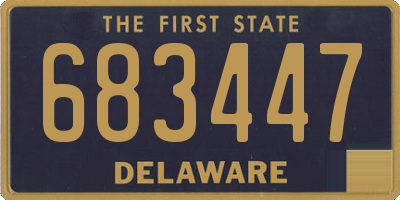 DE license plate 683447