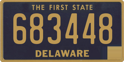 DE license plate 683448