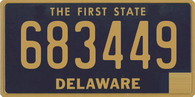 DE license plate 683449