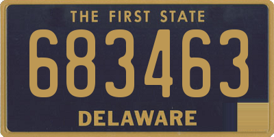 DE license plate 683463