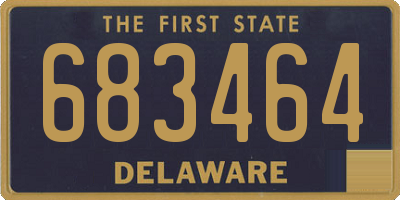 DE license plate 683464