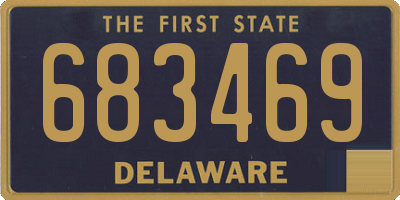DE license plate 683469