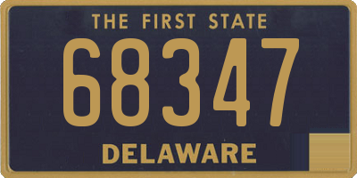 DE license plate 68347
