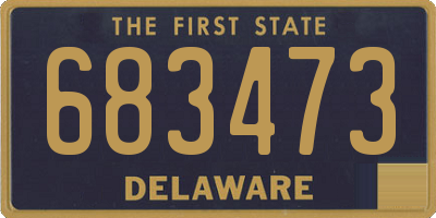 DE license plate 683473