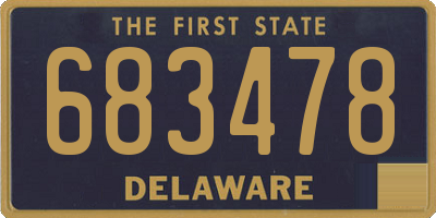 DE license plate 683478