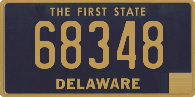DE license plate 68348