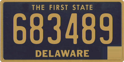 DE license plate 683489