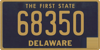 DE license plate 68350