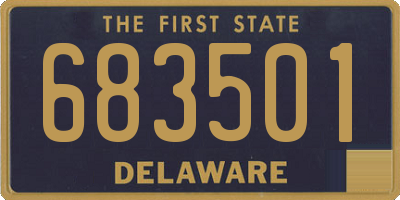 DE license plate 683501