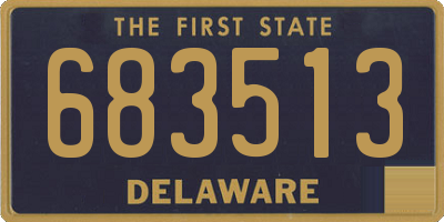 DE license plate 683513