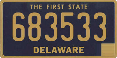 DE license plate 683533