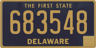 DE license plate 683548