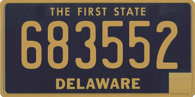 DE license plate 683552