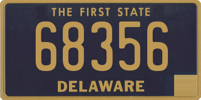 DE license plate 68356