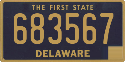 DE license plate 683567