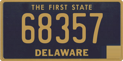 DE license plate 68357